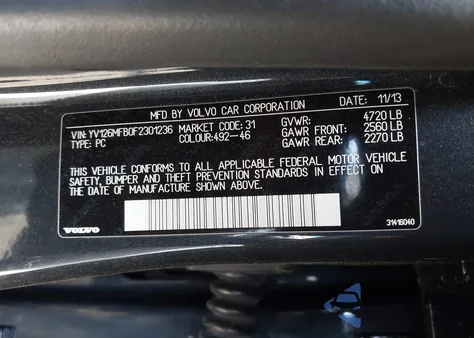 2015 Volvo S60 T5 Premier from USA, damaged, VIN YV126MFB0F2301236